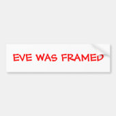 Eve was omgeven bumpersticker (Voorkant)