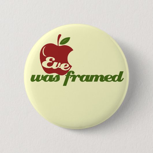 Eve was omgeven ronde button 5,7 cm (Voorkant)
