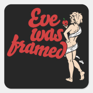 Eve was omgeven vierkante sticker