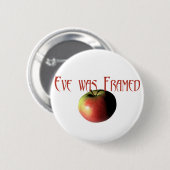 Eve was omgevormd ronde button 5,7 cm (Voorkant /achterkant)