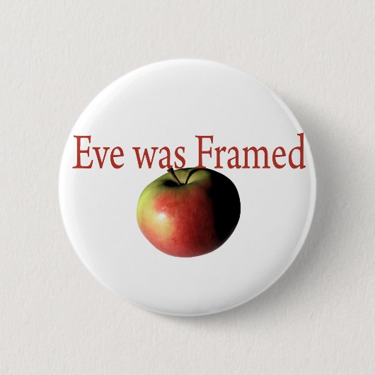 Eve was omgevormd ronde button 5,7 cm (Voorkant)