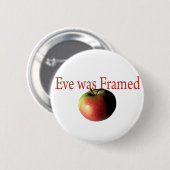 Eve was omgevormd ronde button 5,7 cm (Voorkant /achterkant)