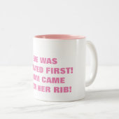 EVE WERD EERST CREËER TWEEKLEURIGE KOFFIEMOK (Voorkant rechts)