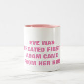 EVE WERD EERST CREËER  TWEEKLEURIGE KOFFIEMOK (Center)