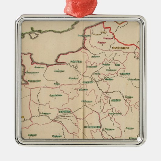 Evechez, Frankrijk Metalen Ornament (Voorkant)