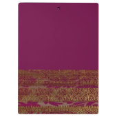 Evelio Elegant Chic French Monogram Klembord (Achterkant)