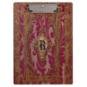 Evelio Elegant Chic French Monogram Klembord (Voorkant)