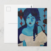 Evelyn Blue Briefkaart (Voorkant / Achterkant)