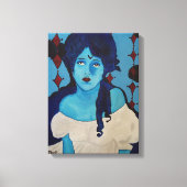 Evelyn Blue Canvas Afdruk (Voorkant)