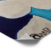 Evelyn Blue Poster (Hoek)