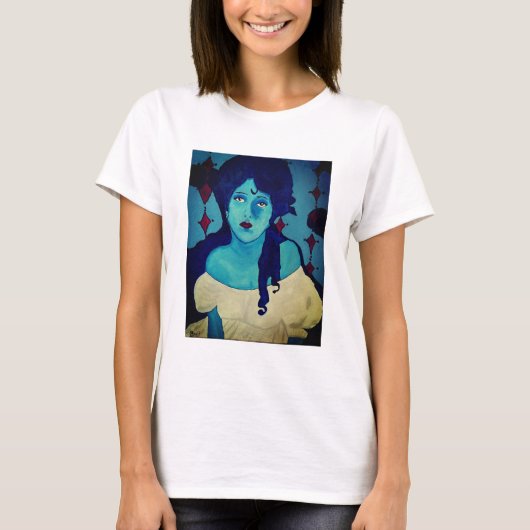 Evelyn Blue T-shirt (Voorkant)