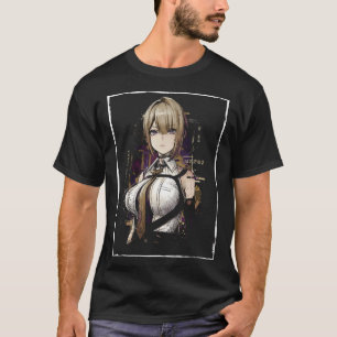 Evelyn Chevalier ZZZ Donkere Haren Rode Gloeiende  T-shirt