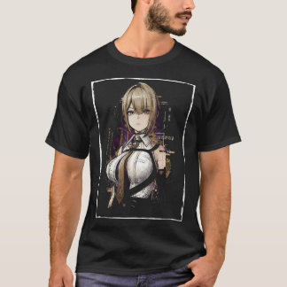 Evelyn Chevalier ZZZ Donkere Haren Rode Gloeiende  T-shirt