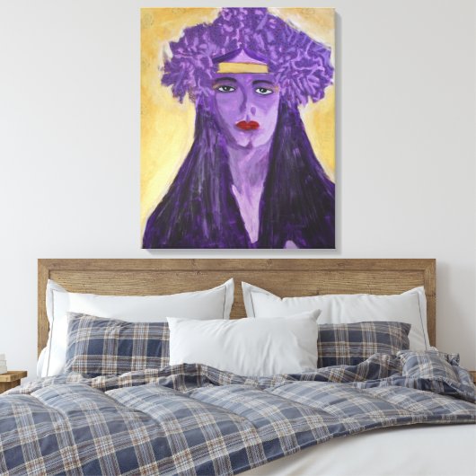 Evelyn Crowned Canvas Afdruk (Insitu (Slaapkamer))