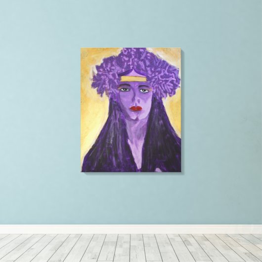 Evelyn Crowned Canvas Afdruk (Insitu (Houten vloer))