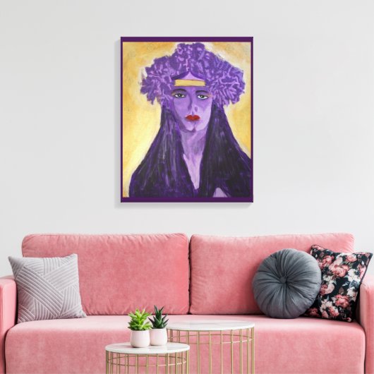 Evelyn Crowned Canvas Afdruk (Insitu (Woonkamer))