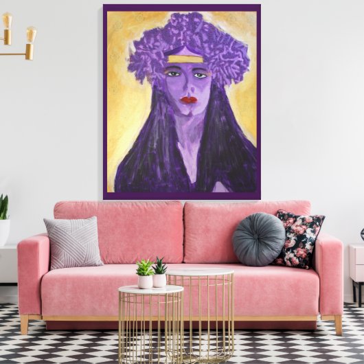 Evelyn Crowned Canvas Afdruk (Insitu (Woonkamer))