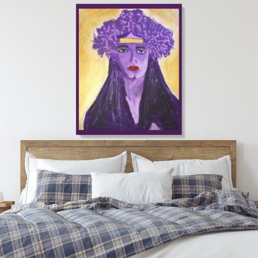 Evelyn Crowned Canvas Afdruk (Insitu (Slaapkamer))