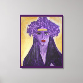 Evelyn Crowned Canvas Afdruk