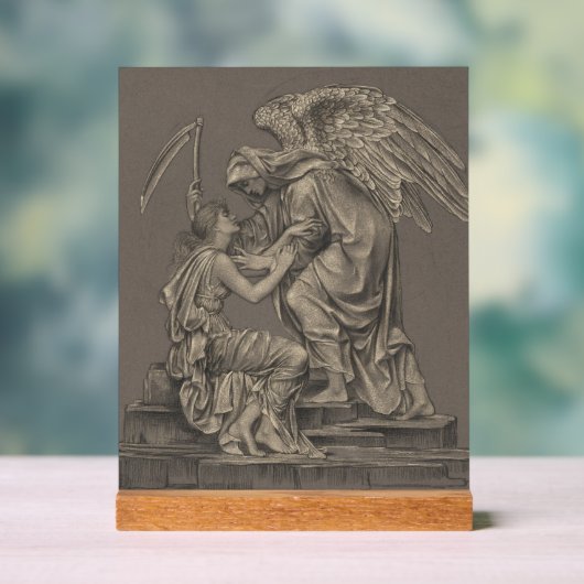 Evelyn de Morgan Angel Acryl Bord (Neutraal)