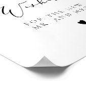 EVELYN Elegant advies voor de post Bride en Groom Poster (Hoek)