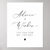 EVELYN Elegant advies voor de post Bride en Groom Poster (Voorkant)
