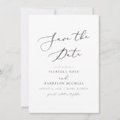 EVELYN Elegant Calligrafiescript sparen de Datum Kaart (Voorkant)