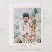 EVELYN Elegant Calligrafiescript sparen de Datum Kaart (Achterkant)