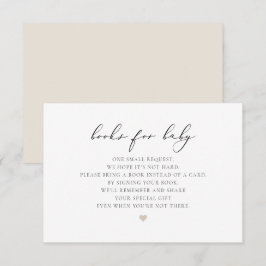 EVELYN Elegant Calligraphy Books for Baby Card Kaart