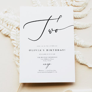 EVELYN Elegant Calligraphy Script 2e verjaardag In Kaart