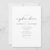 EVELYN Elegant Calligraphy Script Couples Shower Kaart (Voorkant)
