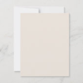 EVELYN Elegant Calligraphy Script Details Card Kaart (Achterkant)