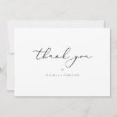 EVELYN Elegant Calligraphy Script Modern Minimum T Bedankkaart (Voorkant)