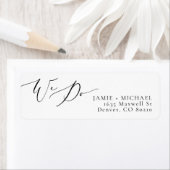 EVELYN Elegant Calligraphy Script we Weduwen Etiket (Insitu)