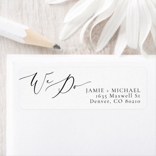 EVELYN Elegant Calligraphy Script we Weduwen Etiket (Insitu)