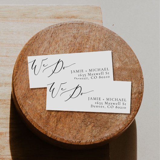 EVELYN Elegant Calligraphy Script we Weduwen Etiket