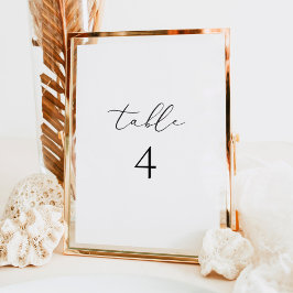 EVELYN Elegant Manuscript Moderne Minimale Lijst A Kaart