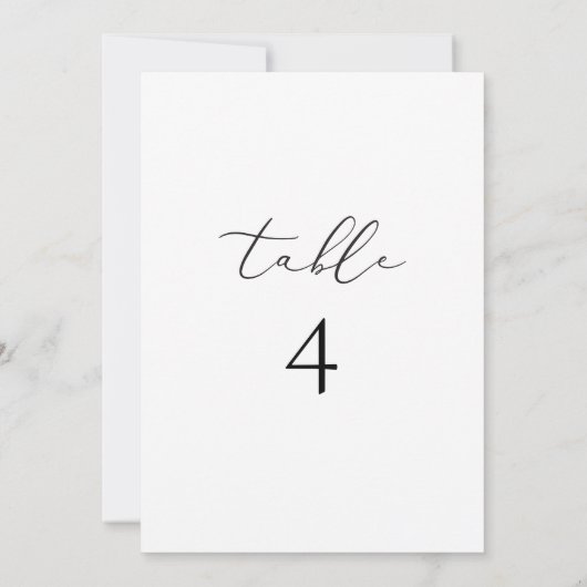 EVELYN Elegant Manuscript Moderne Minimale Lijst A Kaart (Achterkant)