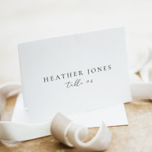 EVELYN Elegant minimalistisch script plaats kaarte