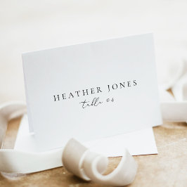 EVELYN Elegant minimalistisch script plaats kaarte RSVP Kaartje