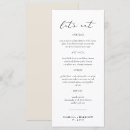 EVELYN Elegant Moderne Klassieke het Menu Kaart va