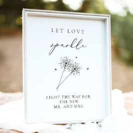 EVELYN Elegant Wedding Sparkler stuurt Poster uit