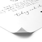 EVELYN Elegante Calligrafie In Liefdevolle Herinne Poster (Hoek)