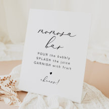 EVELYN Elegante Calligraphy Momosa Bar Bord