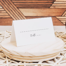 EVELYN Elegante Calligraphy Script Tafelkaart Plaatskaartje