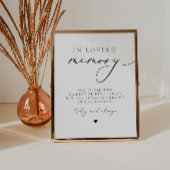 EVELYN Elegante Calligraphy Ter Herinnering Poster