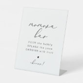 EVELYN Elegante Kalligrafie Momosa Bar Teken Reclamebord Met Voetstuk (Voorkant)