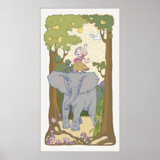 Evelyn Elephant Poster