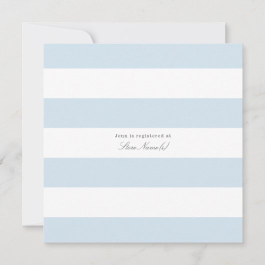 Evelyn Floral Baby shower Kaart (Achterkant)