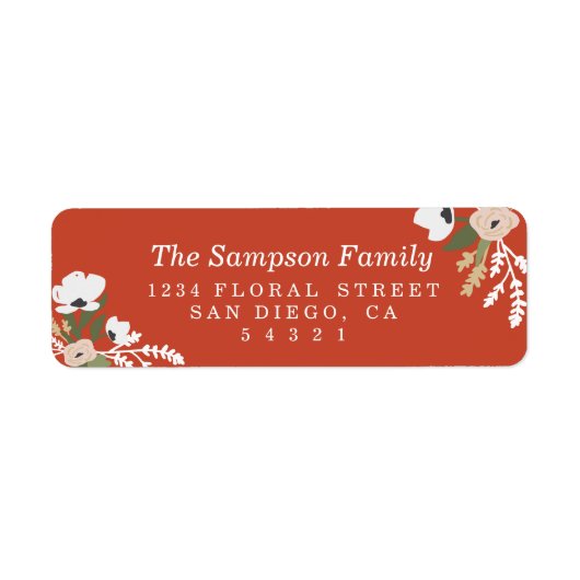 Evelyn Floral Etiket (Voorkant)